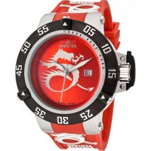 Men's Subaqua/Noma III Red Dial Red Polyurethane ...