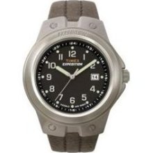 Mens Timex T49631Mns Full Size Metal Tech Brn Strap w/Blk Dial ...