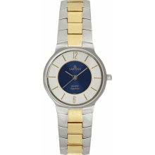 Men's Two Tone Seville Dress Watch Blue Dial