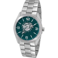 Miami Dolphins Elite Series Men's Silver Watch