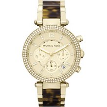 Michael Kors Goldtone/Tortoise Parker Watch Women's