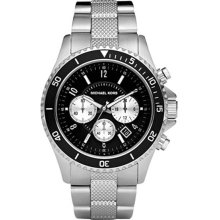 Michael Kors Men's Black Stainless Steel Quartz Chronograph MK8174