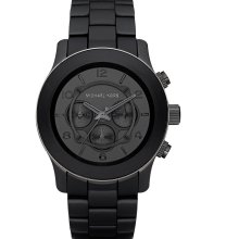 Michael Kors Men's Gun Metal Black Dial Watch MK8156