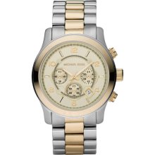 Michael Kors Michael Kors Two-tone Oversized Runway Watch MK8098