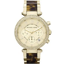 Michael Kors Parker Chronograph Watch - Tortoise