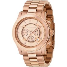 Michael Kors Rose Gold Chronograph Watch ...