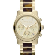 Michael Kors Unisex Goldtone Gold Dial Watch MK5659