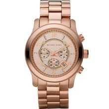 Michael KorsRose Golden Runway Oversized Chronograph Watch