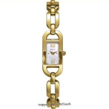 Michel Herbelin Women's Watch 1071/bp19 18k Gold Bracelet, Mother Of Pearl Dial