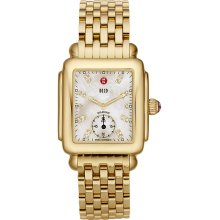 Michele Women's Deco 16 White Dial Watch MWW06V000004