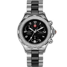 Michele Women's Tahitian Black Dial Watch MWW12E000003