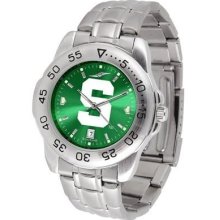 Michigan State University Men's Stainless Steel Wristwatch