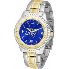 Middle Tennessee State MTSU Men's Stainless Steel and Gold Tone Watch