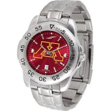 Minnesota Golden Gophers Men's Stainless Steel Wristwatch