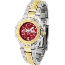 Mississippi State Bulldogs Womens Two-Tone Anochrome Watch