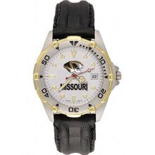 Missouri Tigers MIZZOU MU All Star Mens Leather Strap Watch