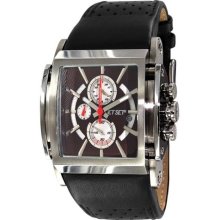 Modena Men's Watch with Black Band and Brown / White Dial ...