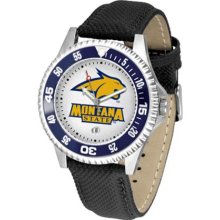 Montana State Bobcats MSU Mens Leather Wrist Watch