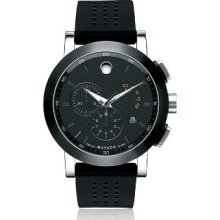 Movado Museum Sport Black Stainless Steel Men's Watch