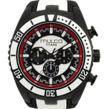 Mulco Men's & Women's Case Rrp $255 Black Leather Watch Mw5-1836-026