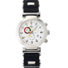 National Geographic Navigator II - White - Alarm - Dual Time - Rubber