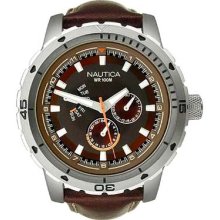 Nautica N15611G Multifunction NCS 350 Brown Dial Men's Watch