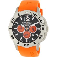 Nautica N16567G BFD 101 Orange Resin and Black Dial Men's Watch