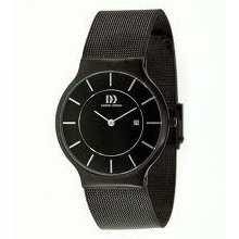 New...danish Design Mans Watch Black Stainless Steel Ss Strap Iq64q732