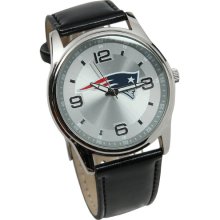 New England Patriot watch : New England Patriots Interchangeable Leather Watch - Black/Brown