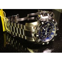 New Mens Invicta Blu Reserve Excursion Touring Swiss Made Chronograph Msrp $1295