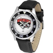 New Mexico Lobos Men's Leather Sports Watch