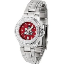 New Mexico State Aggies Women's Stainless Steel Dress Watch