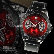 New Winner Brand Calendar Automatic Mechanical Red Face Men's Fashio