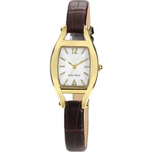 Nine West Cushion Strap Watch - Brown Women's