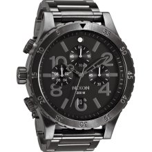 Nixon 48-20 Chrono Watch- All Gunmetal