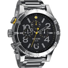 Nixon 48-20 Chrono Watch- Black