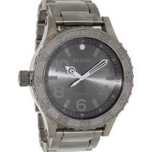 Nixon Men's 51-30 A351703-00 Grey Titanium Swiss Quartz Watch with Grey Dial