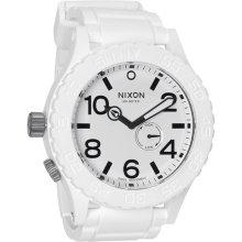 Nixon Men's White Rubber 51-30 Watch (White)