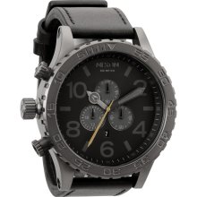 Nixon THE CHRONO NA124680-00 All Gunmetal Black Men's Watch