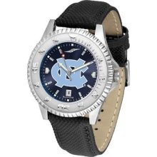 North Carolina Tar Heels Competitor Carolina Blue AnoChrome Poly/Leather Watch