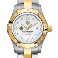 Notre Dame Alumni TAG Heuer Watch - Women's Two-Tone Diamond Dial