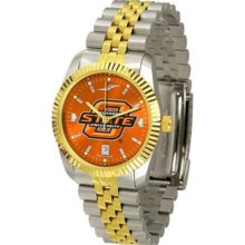 Oklahoma State University Men's Stainless Steel Alumni Dress Watch