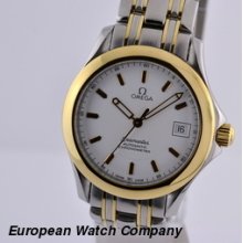 Omega Seamaster 120m 230.21 23021 Ss / 18k White Dial Box + Papers