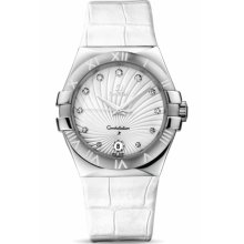 Omega Women's Constellation White & Diamonds Dial Watch 123.13.35.60.52.001