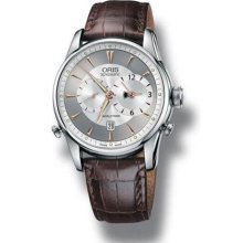 Oris 'Artelier' Men's GMT/Dual Time Model 69075814051LS ...