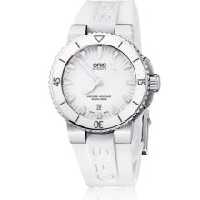 Oris Men's Aquis White Dial Watch 733-7653-4156-07-4-26-31EB