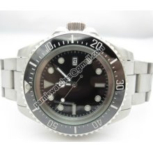 Parnis 47mm To Crown Ceramic Bezel Deep Sea Dweller Automatic Movement Man Watch