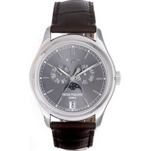 Patek Philippe Calendar/Moonphase Men's Platinum Watch 5146 P-001