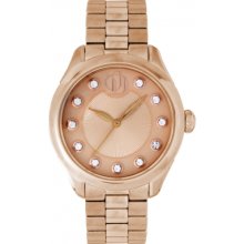 PDB011-W-25 Project D Ladies Rose Gold Bracelet Watch