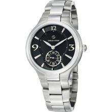 Philip Stein Watches Men's Black Dial Stainless Steel Stainless Steel/